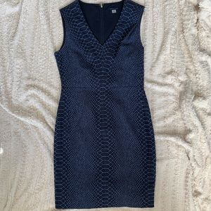 Tommy Hilfiger Snakeskin 🐍 Blue Dress Size 8